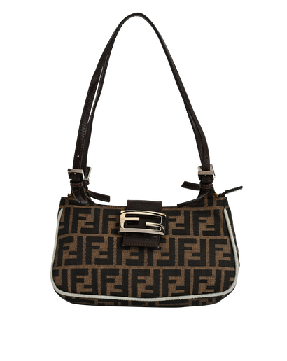 Zucca Shoulder Bag, £550, Handbags, Brown, Canvas, Front view